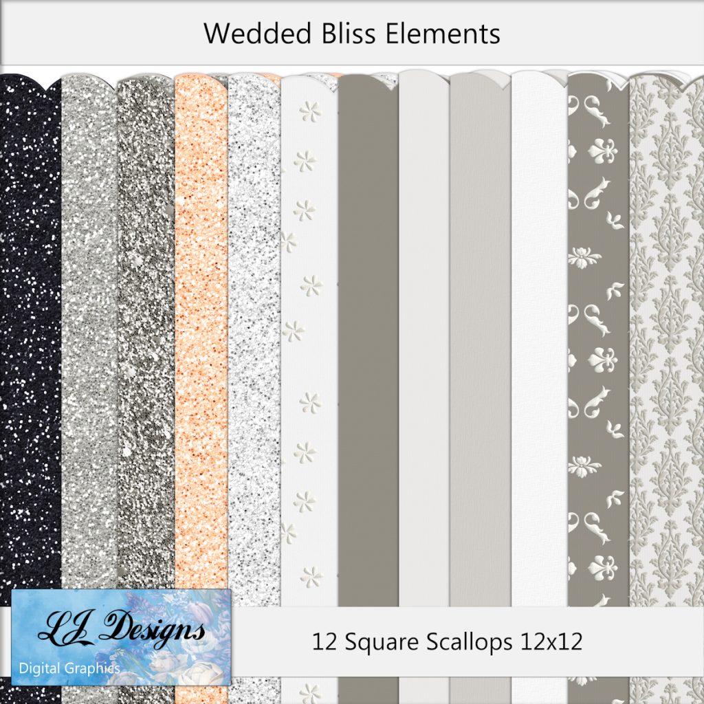 Wedded Bliss Square Scallops
